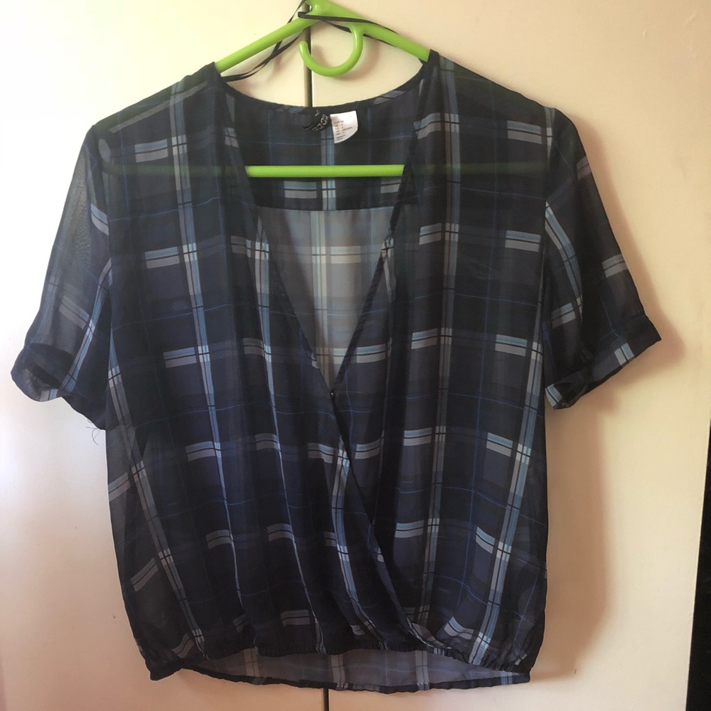 Semi sheer blouse